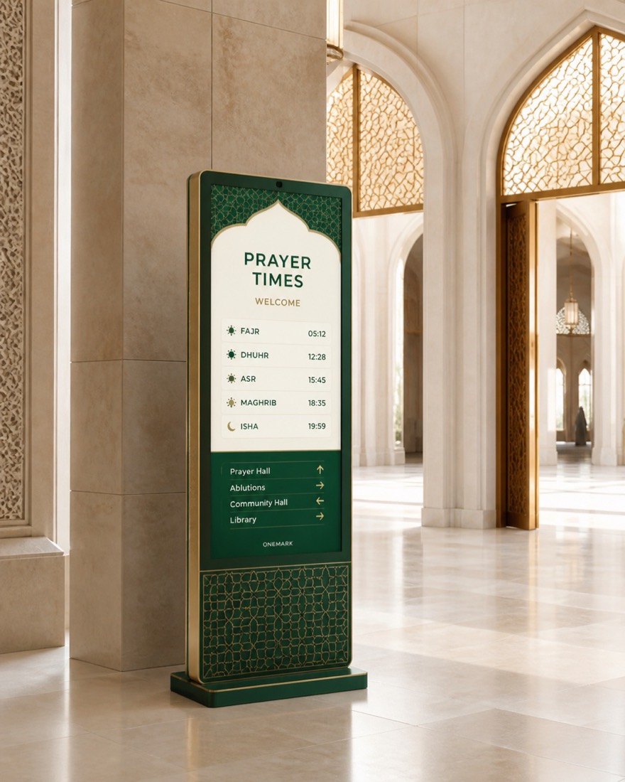 Regional digital signage concept in a cultural venue